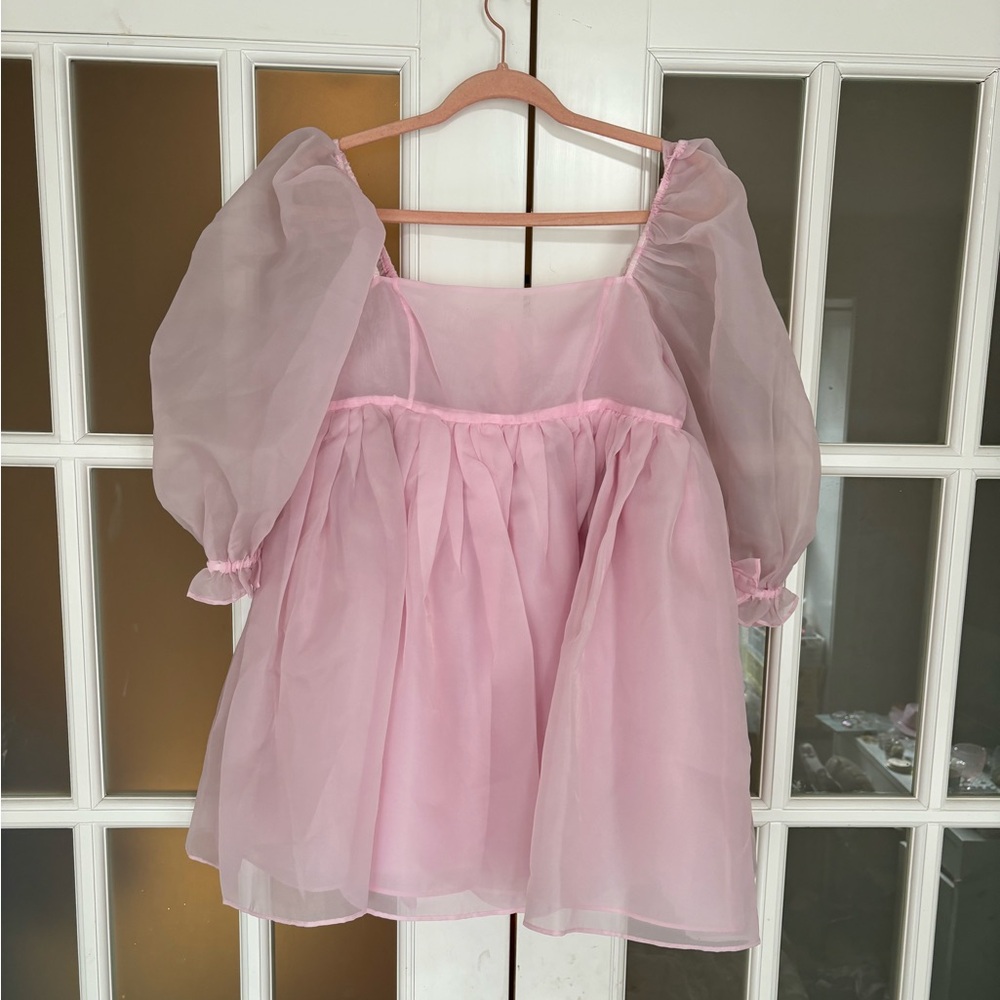 SELKIE pink puff dress small